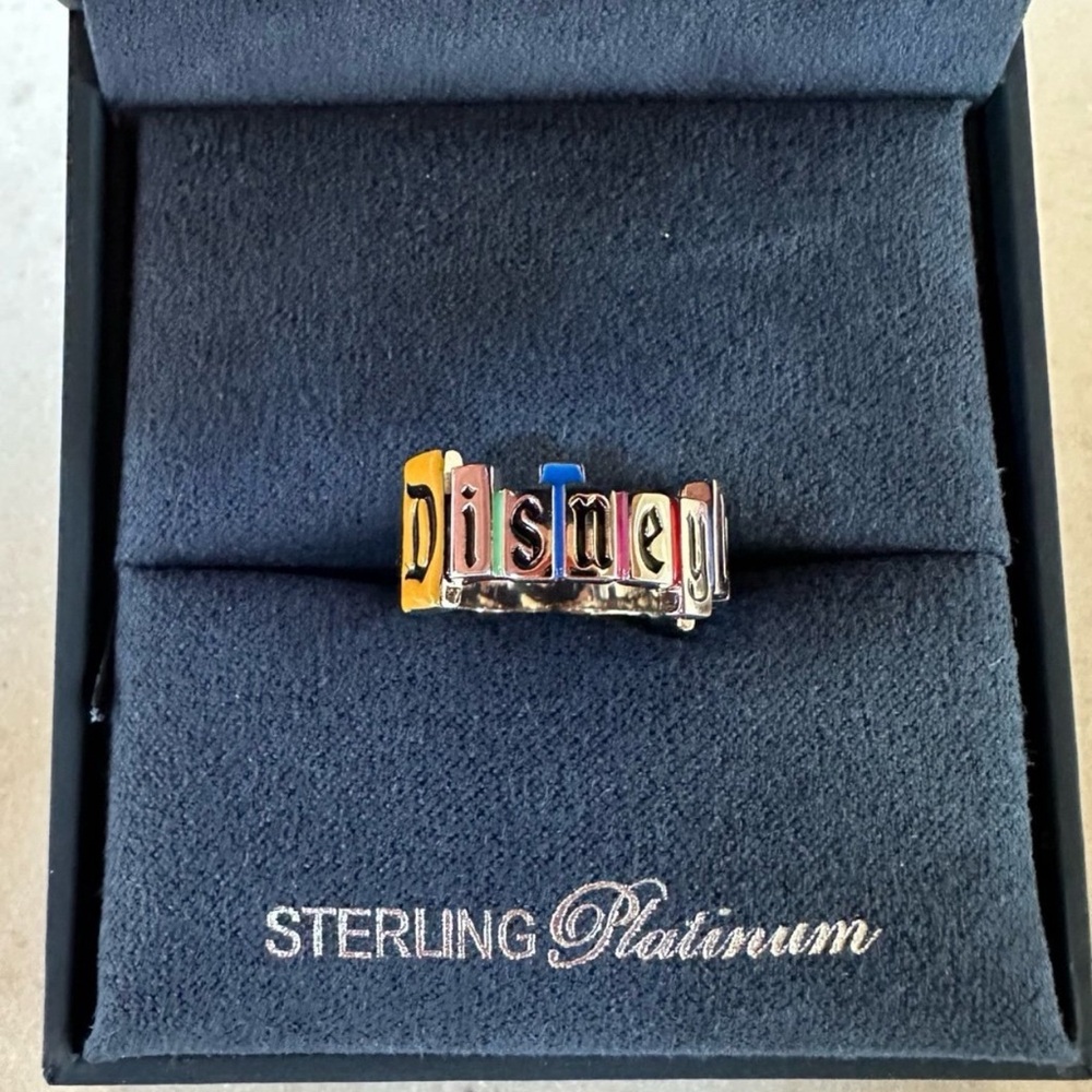 Brand New always Sold Out Crislu Disneyland Marquee Ring